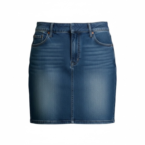 Ann Taylor Dresses & Skirts - Ann Taylor Denim Pencil Skirt Women’s Size 12 Blue Stretch Midi Skirt